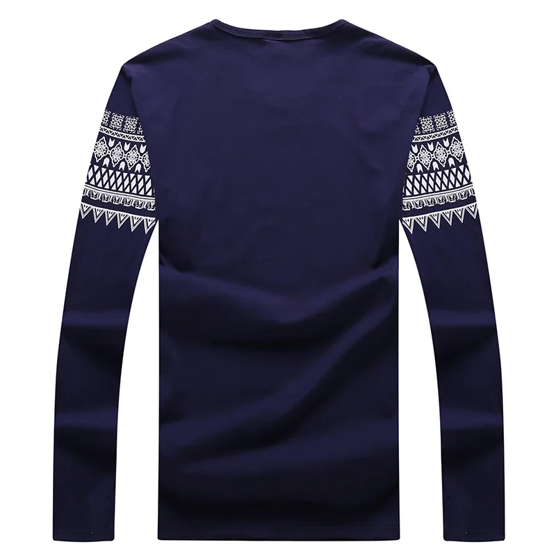 2018 Winter New Plus sizes 5XL 6XL 7XL Fleece Men T Shirt Casual Print Long Sleeve Tees t shirts 85KG-145KG Top | Мужская одежда