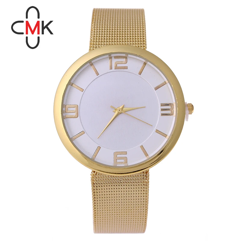 Новый Мода 2016 года золото Бизнес часы дамы Повседневное Роскошные наручные Для