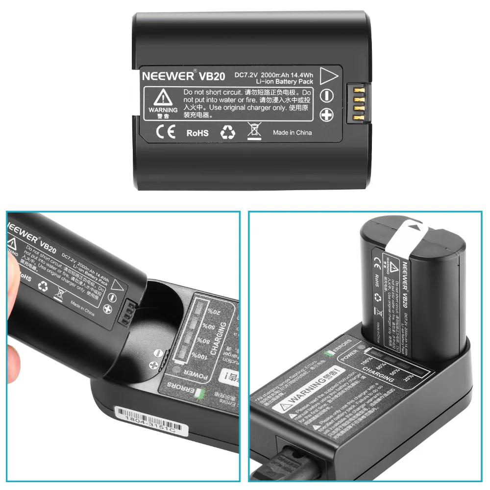 Neewer 2 4G HSS 1/8000 s ttl GN36 Беспроводная Master Slave Вспышка Speedlite с литий ионной