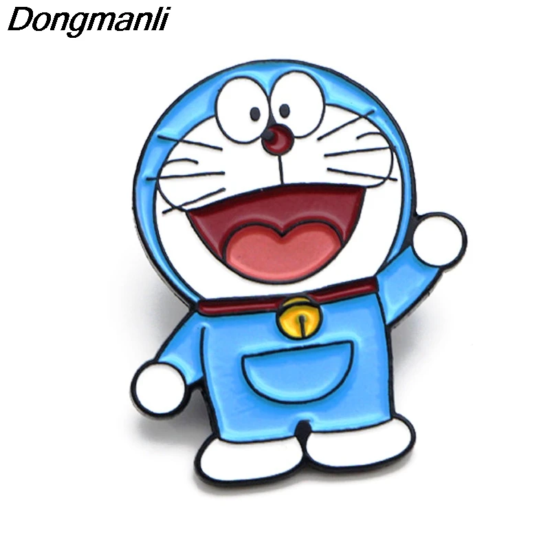 P3784 Dongmanli мультфильм аниме смешной Кот металлические эмалевые броши и булавки