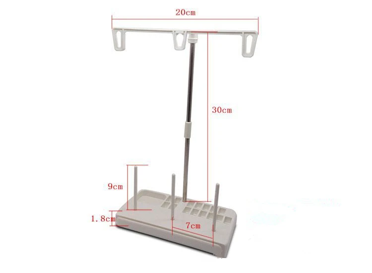 Держатель катушек Simthread Пластиковый Регулируемый держатель с 3 нитью для вышивки