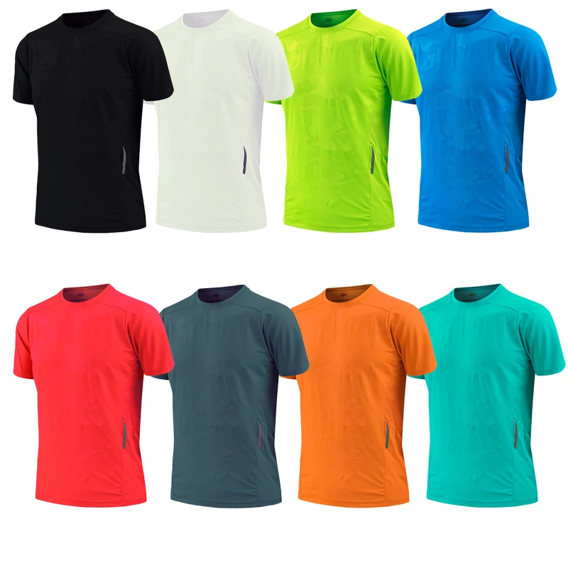 Summer Sport Suit Men Gym Compression Running Set Outdoor Short Sleeve T-Shirts Shorts Print Men's Quick Dry SportSuits