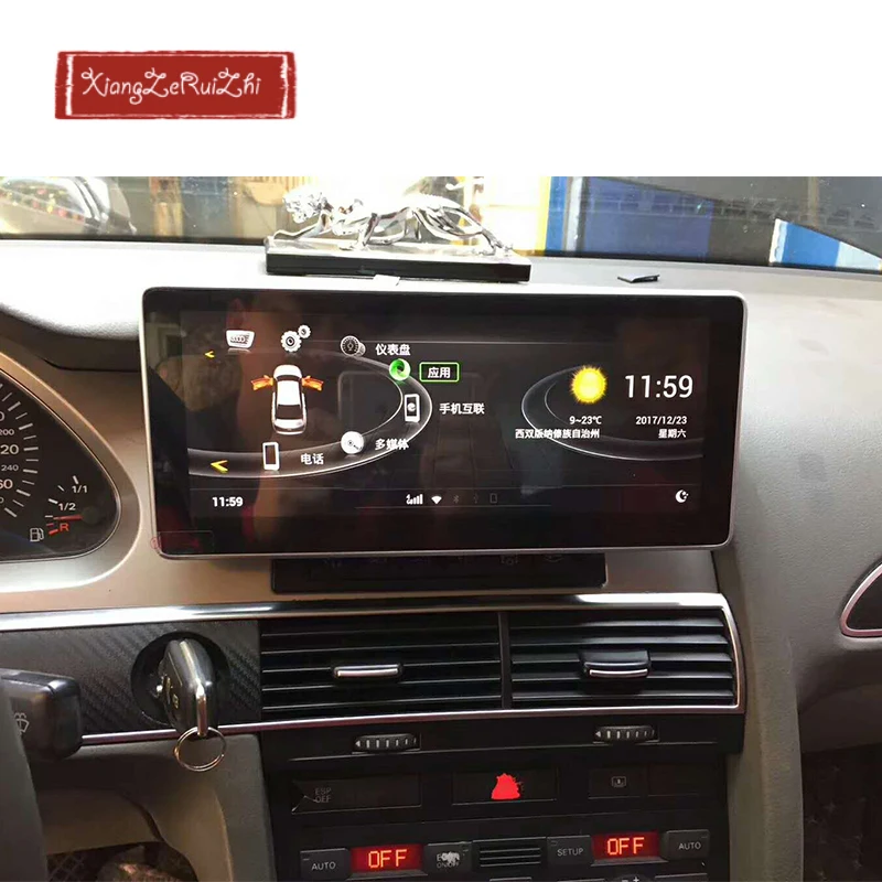 10 25 дюймовый android автомобиля gps dvd Автомагнитола для AUDI A6L/Q7 (2005 2017) с радио/видео/USB/WI