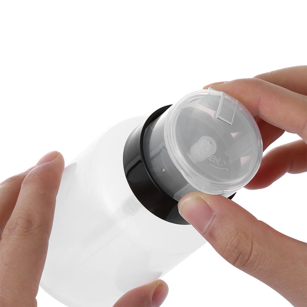 200 мл пустой Пустой насос с нажимным клапаном диспенсер для жидкости снятия лака