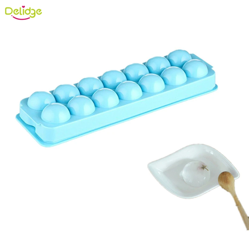 Круглые шарики Delidge 1 шт. 14 отверстий форма для льда пластиковый лоток кубиков