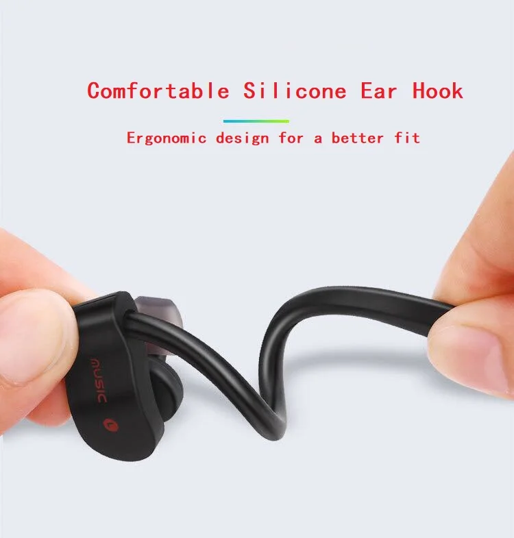 Беспроводные Bluetooth наушники Спортивная гарнитура V4.2 + EDR с микрофоном ушной