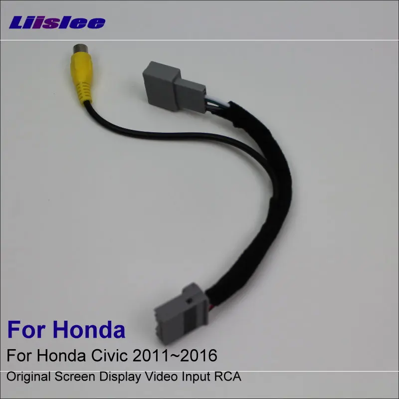 Автомобильная камера заднего вида RCA адаптер провод для Honda Civic 2011 ~ 2016