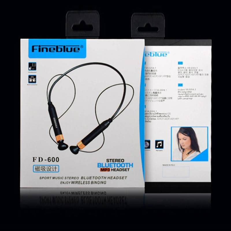 FineBlue FD 600 V4.1 Bluetooth гарнитура Беспроводные наушники NFC вызывающие вибрацию анти