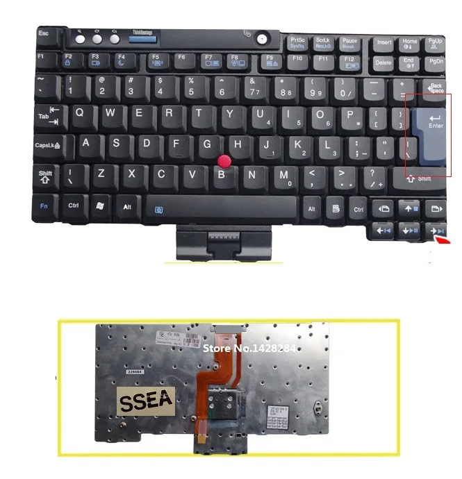 

SSEA New laptop US Keyboard For IBM Lenovo ThinkPad X60 X60S X61 X61S X60t X61T Free Shipping