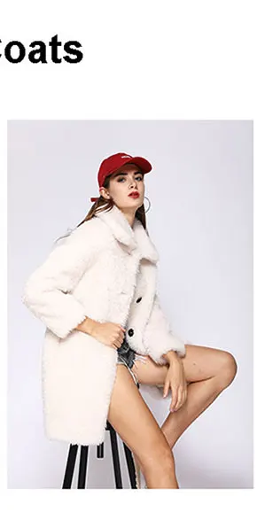 Maylofuer Длинная натуральная шерстяная шуба из натурального меха ягненка Куртка в стиле Тедди Модные пальто из овечьей шерсти