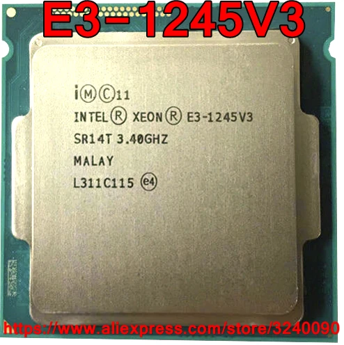 Оригинальный процессор Intel CPU Xeon E3 1245V3 3 40 ГГц 8 Мб 84 Вт четырехъядерный LGA1150