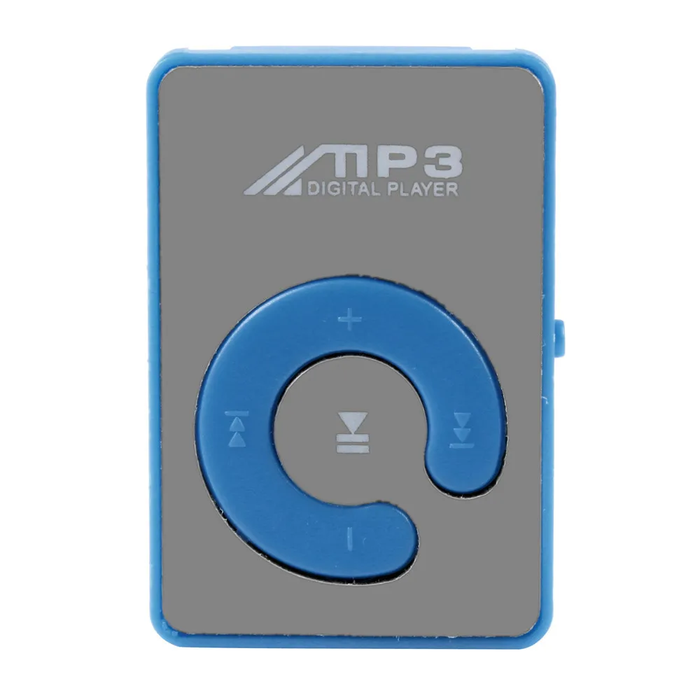 Новая распродажа модный портативный USB мини MP3-плеер с поддержкой 32 ГБ Micro SD TF карта стильный дизайн спортивный компактный - Цвет: Синий