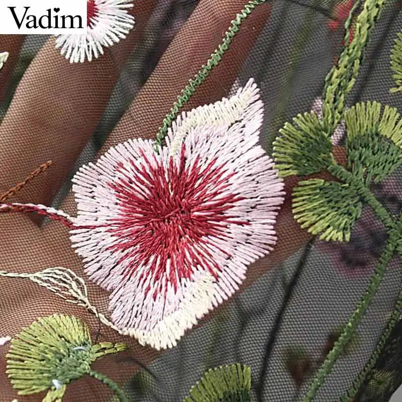 Блузка женская прозрачная с длинным рукавом и стоячим воротником LT1558|blouse brand|brand