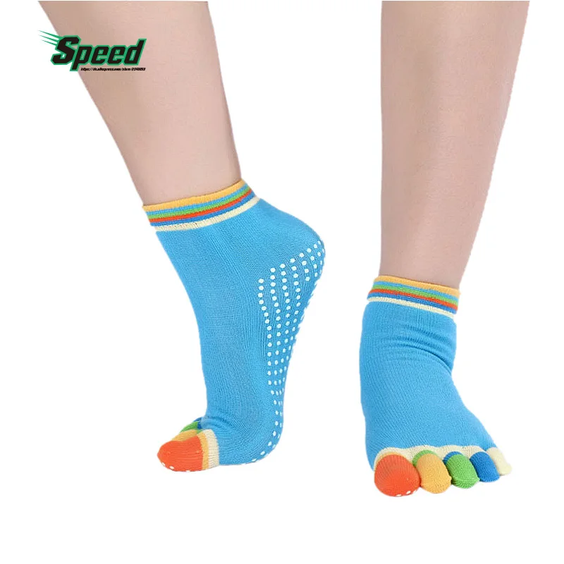 1 пара женские носки для йоги профессиональные Нескользящие осенне зимние