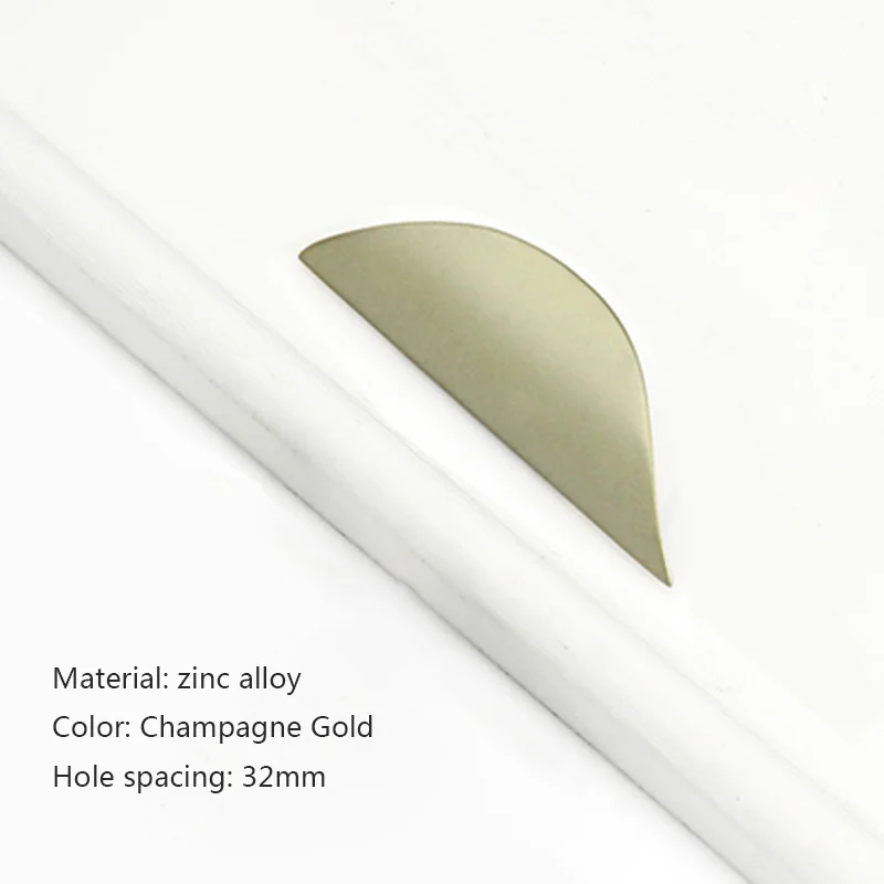 gold 32mm Pitch Современная Минималистичная дверная ручка для шкафа, черная ручка для выдвижного ящика в скандинавском американском стиле, ручка для кухонного шкафа, темные поручни, ручка для шкафа - Цвет: gold 32mm Pitch