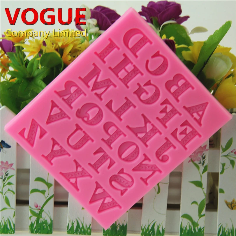26 Заглавные буквы плесень алфавита силиконовые формы Помады украшения торта