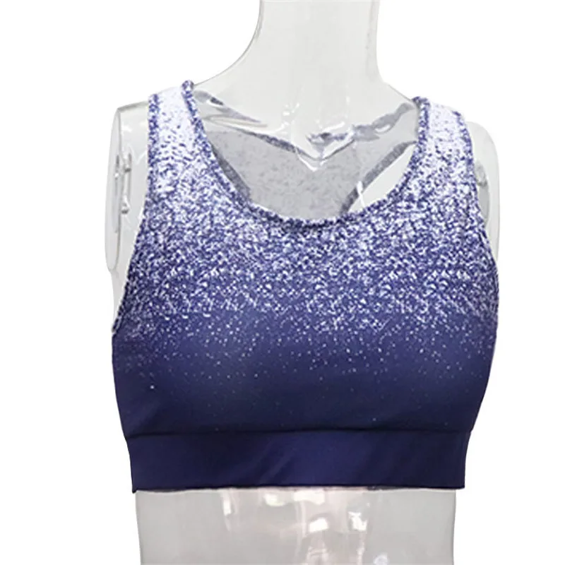 2 шт./компл. женские костюмы для йоги градиент Звезда цифровая печать Стрейч Йога