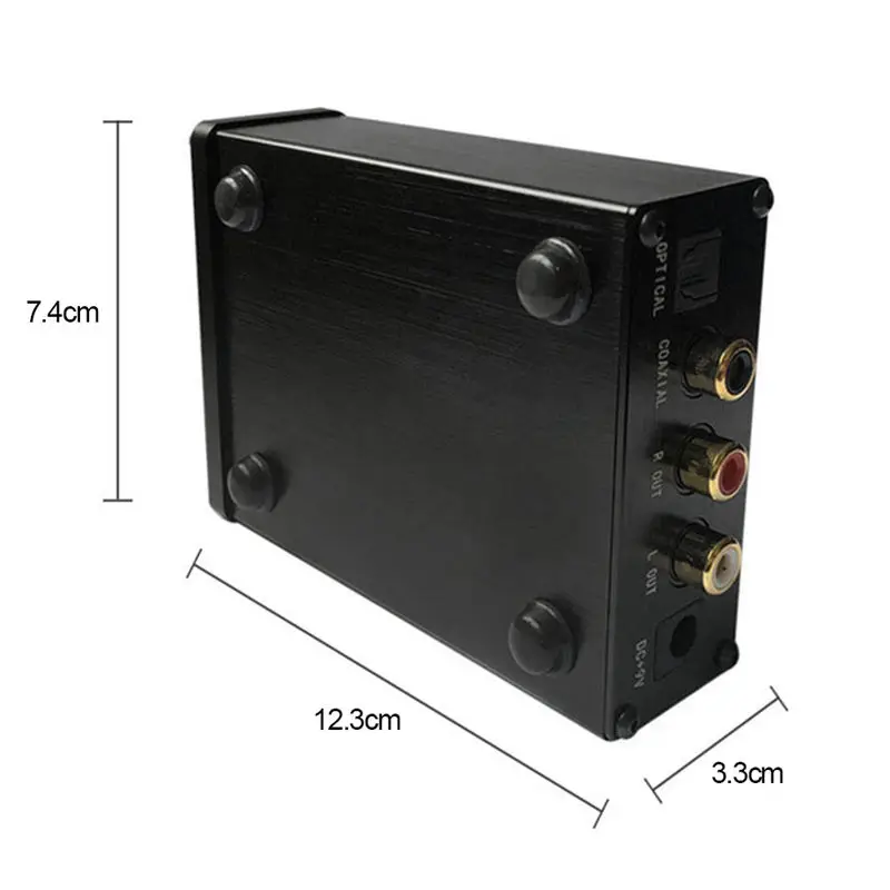 Xu20 Мини Hifi аудио декодер Усилитель Поддержка коаксиальный Spdif/оптический вход 6 35