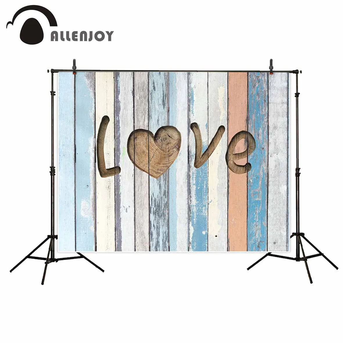 Allenjoy фон для фотосъемки с надписью LOVE на деревянной Пастельной доске цветной