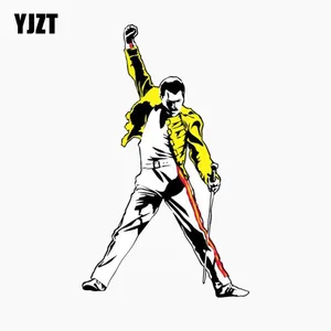 YJZT 9,3 см * 15,2 см Автомобильная наклейка забавная королева Freddie Mercury Music Светоотражающая наклейка на заднюю часть автомобиля