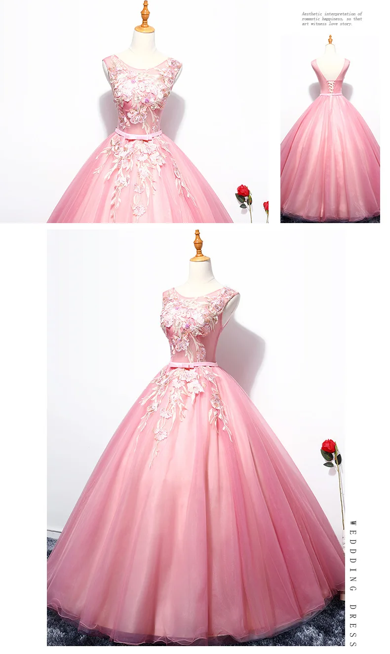 Бальные платья, фатиновые платья с аппликацией Vestidos De 15 Anos, милые платья 16, платья для танцев, платья для 15 лет