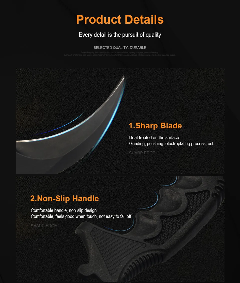 JelBo ручные инструменты 1 шт. Karambit нож в стиле игры "Counter-Strike" нож с оболочкой для выживания на открытом воздухе охотничьи Тактические Ножи коготь кемпинг