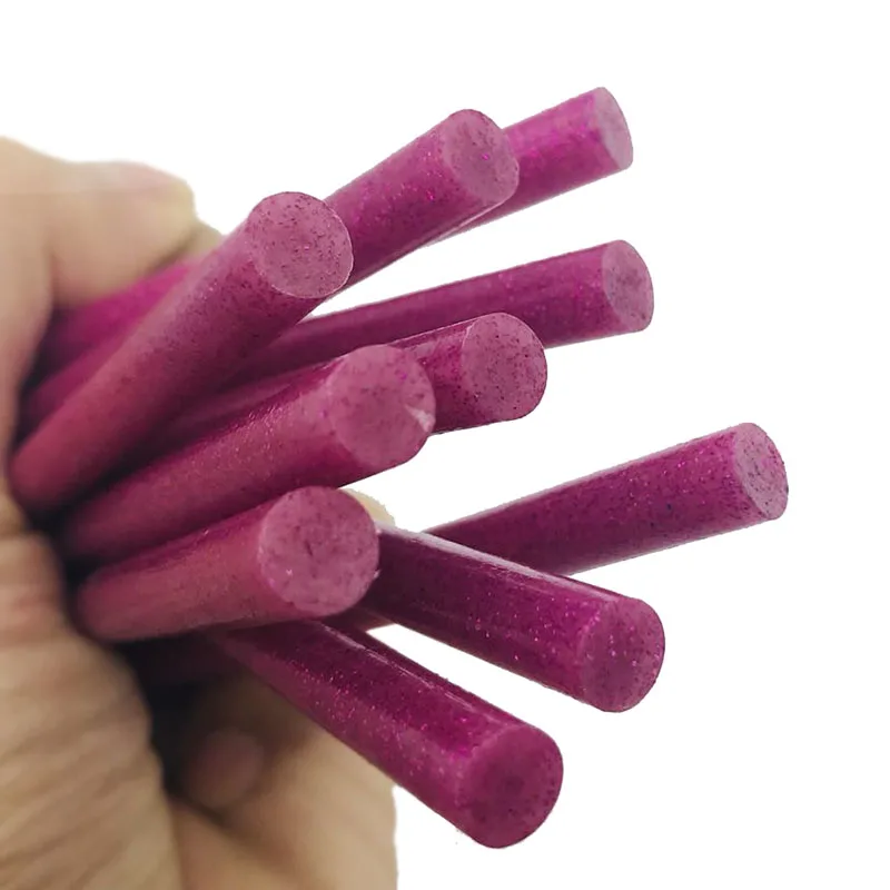 Розовые золотые цветные термоплавкие клей карандаши 7 мм для клеевого пистолета