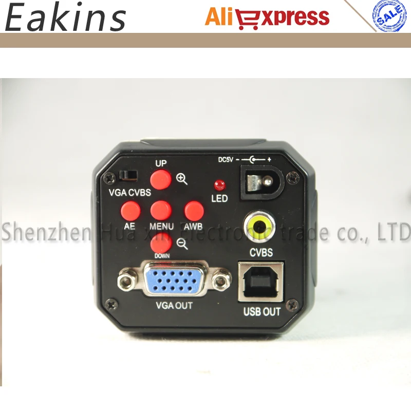 VGA USB микроскоп камера для промышленной лаборатории AV TV выход видеорегистратор +