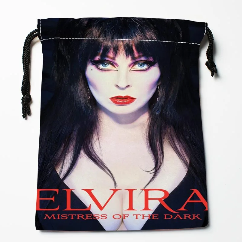 Лучший Elvira Mistress Сумки на шнуровке на заказ для хранения печатных получать степень сжатия сумки Размеры 18X22 см сумки для хранения
