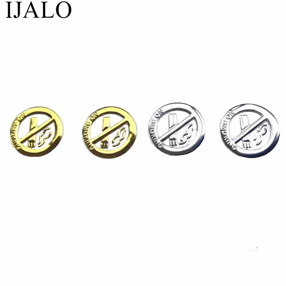 1 пара хромированный значок эмблема для автомобиля|car styling stickers|no smokingcar |