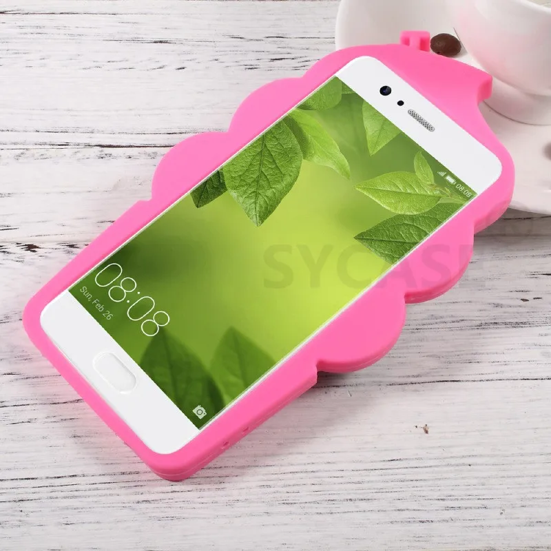 SYCASE 3D Лето Моделирование молочной вишни мороженое Силиконовый Мультфильм PhoneCase