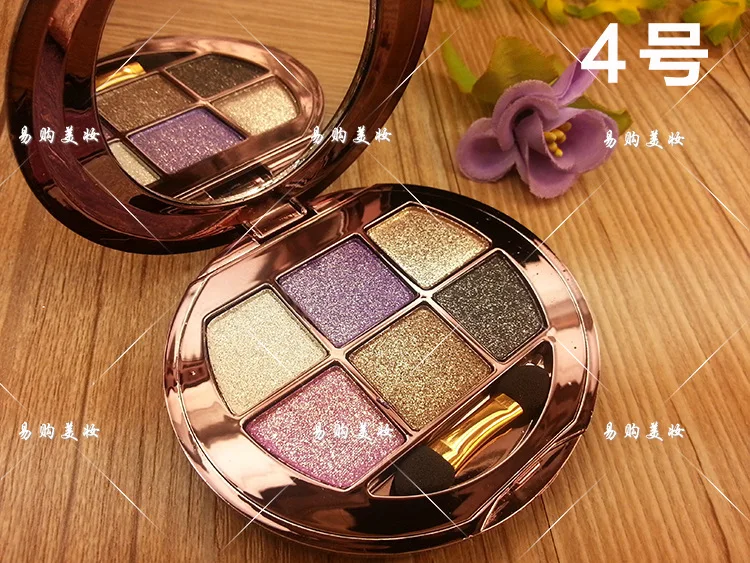 6 цветов матовые тени для век блестящая палитра Алмазная пленка в одной палетке