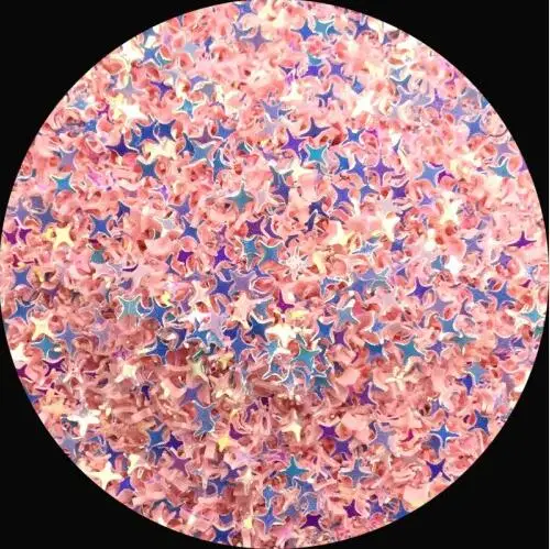 ab pink golden Pailetten 4 мм Крест Звезда ногтей пайетки для рукоделия Сверкающая Звезда Сердце Сакура блесток пайетки DIY маникюр Дизайн ногтей Декор 20 г - Цвет: ab pink golden