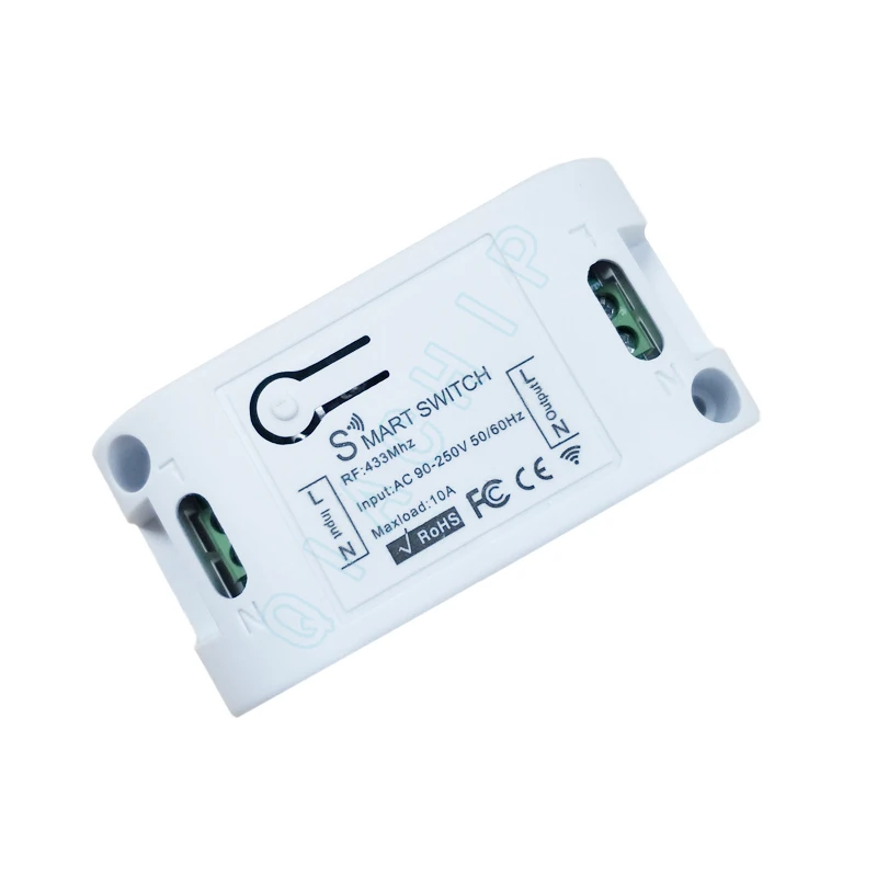 QIACHIP 433 MHz универсальный Беспроводной AC 110 V 220 V 1 CH дистанционного Управление переключатель ВЧ реле Модуль приемника для светодиодные лампы Поклонники DIY