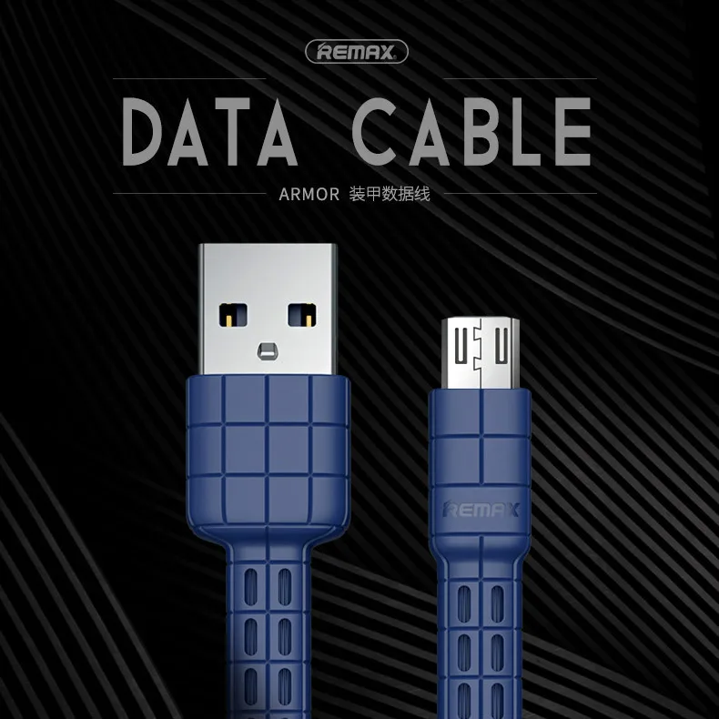 Remax Micro USB для iPhone Type C кабель передачи данных зарядный плоский металлический 2.4A