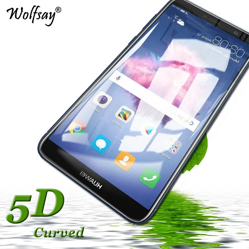 5D изогнутое закаленное стекло Huawei P Smart Защитное для экрана полное покрытие