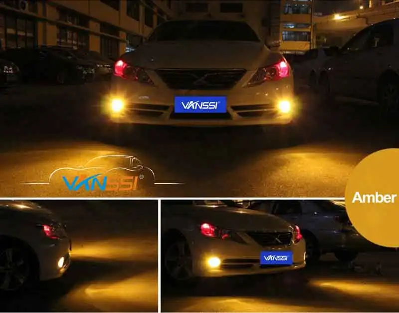 VANSSI Чрезвычайно Яркий 3030 чипсетов белый/желтый H8 H11 H16 Switchback светодиодный лампы с проектором для автомобильных противотуманных фар, 1 пара