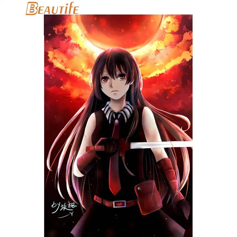Изготовленный На Заказ анимэ Akame ga Kill плакат ткань Шелковый украшения дома