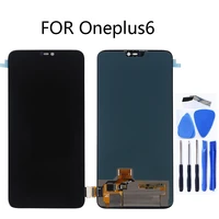 amoled original lcd display for oneplus 6 display touch screen replacement kit 6 28 inches 2280 1080 glass screen tools