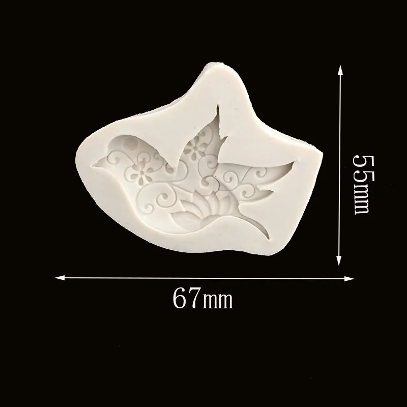 Новая модная силиконовая форма в виде птиц ласточек голубей шоколадная помадка