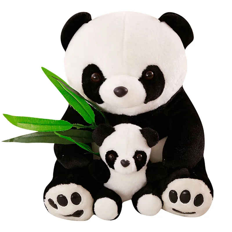 Pandas Мягкая кукла с бамбуковой милой пандой для мамы и сына милая плюшевая игрушки