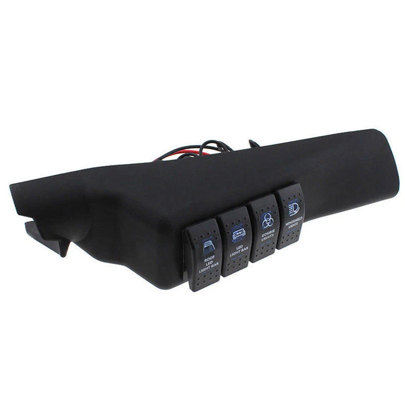 1 левая сторона A Pillar Rocker Switch Pod панель отделка для Jeep Wrangler JK 11 2018|Переключатели и