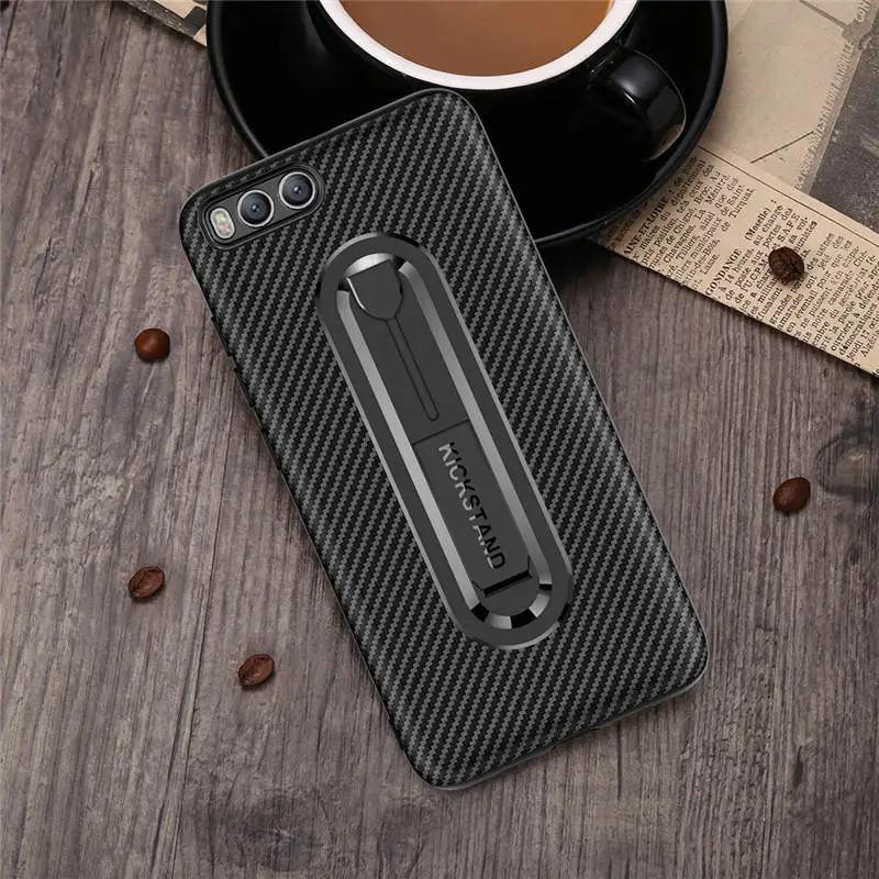 Millet 6 Mobile Phone Shell Carbon Fiber Red Rice Note6pro Invisible Bracket 5X Silicone Note4X Protective Cover |