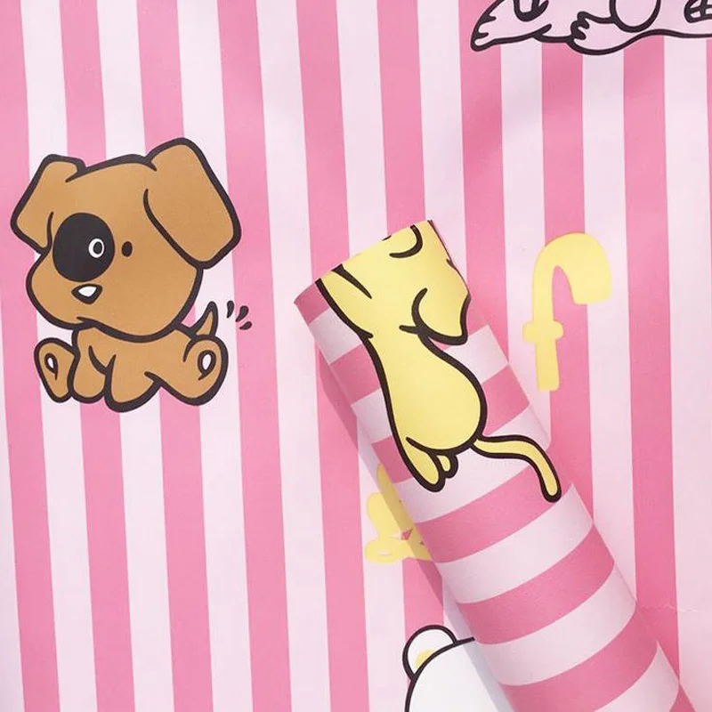 

45cm*2.5m Wallpaper Mural for Kids Room Decals Cartoon Children's Room Self-adhesive Wall Sticker Cute Animal Wall Stickers