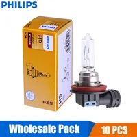 10PCS Philips Vision H9 12V 65W 12361C1 +30% More Bright Original Light Car Halogen Head Light Lamp Auto OEM Bulb Wholesale Pack
