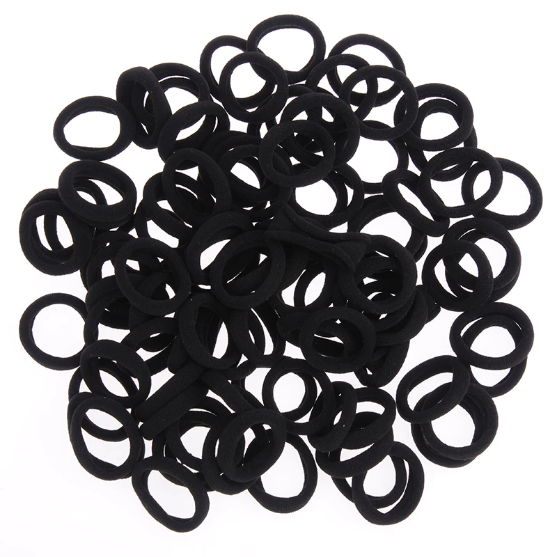 50/100pcs 2/3cm Colorful Girls Elastic Hair Bands Holder Tie Wholesale Rubber Band Kids Hair Accessories Hair Bands for Girls