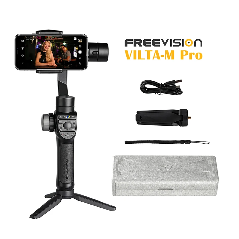 В наличии Freevision Vilta M Pro 3 Axis смартфон ручной шарнирный стабилизатор для камеры Gopro