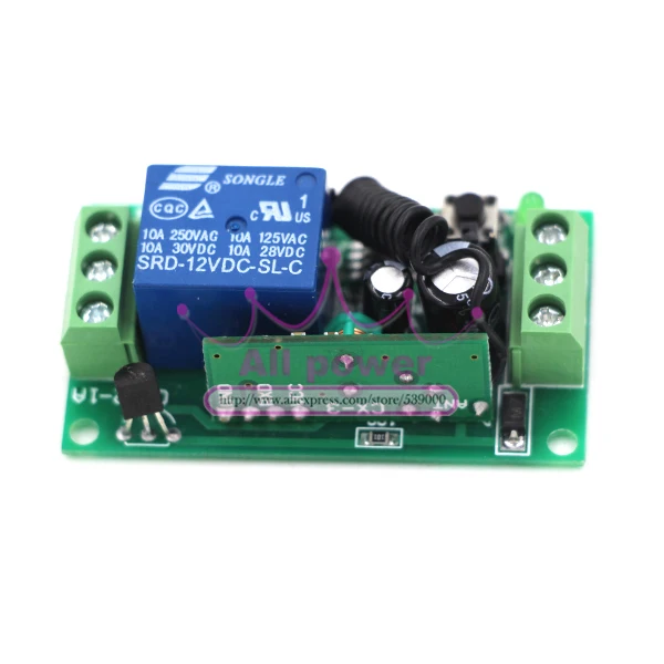 Горячая Распродажа беспроводной РЧ пульт дистанционного управления 1 шт. 12CH с 1CH 12