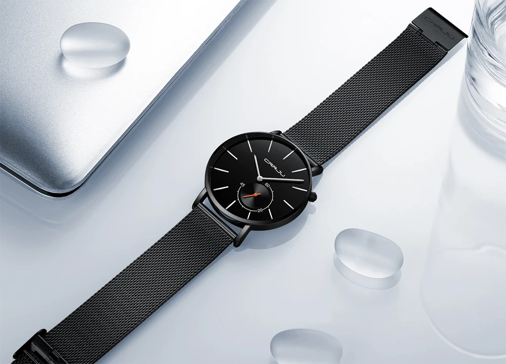 Relojes 2018 часы мужские Crrju Модные кварцевые Топ бренд класса люкс Бизнес