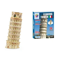 3d puzzles the leaning tower of pisa builing model educational toy for kids 3d dimensional jigsaw puzzle toys for christmas